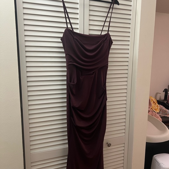 House of CB Burgundy Maxi Dress - Picture 1 of 6